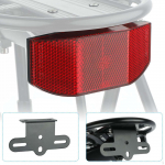 Jalgratta tagumine helkur, kruvikinnitusega jalgrattahoidja ohutushoiatus &ouml;&ouml;s&otilde;iduks