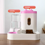 2 in 1 , Automatic Cat Drinker Bowl, Feeder and Water Dispenser Feeding Bowl roosa
