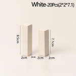 20 tk Creative v&auml;rviline paberkarp Kraft kinkekarbi kosmeetiline pakend huulepulga pakendi jaoks isetegemine 2x2x7.1cm valge
