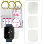 3x apgo MATTE h&uuml;drogeelekraani kaitsekile Amazfit Zepp E Square Kwadratowy jaoks, h&uuml;drogeelkile, positsioneerimiskihiga lihtne paigaldada