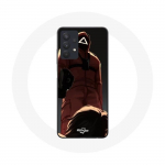 Samsung Galaxy A32 5G Squid Game Red Soldieri &uuml;mbris koos kolmnurkse maskiga