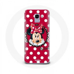 &Uuml;mbris Samsung Galaxy A8 2018 Minnie Mouse Cartoon Red jaoks