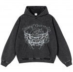 2024 Streetwear Vintage Retro Graphic Unisex kapuuts S must