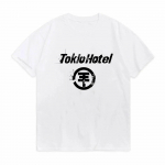 Tokio Hoteli T-s&auml;rgid Rock Band Graafilise tr&uuml;kiga T&auml;navar&otilde;ivad Unisex Naiste Mood Suured l&uuml;hikeste varrukatega T-s&auml;rgi T-s&auml;rgid Lahedad top T-s&auml;rgid S