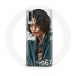 &Uuml;mbris Samsung Galaxy A70 Squid Game Kang Sae Byeok number 067 jaoks