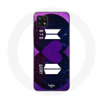 Coque pour Samsung Galaxy A22 5G Bangtan Sonyeondan Logo BTS Et Logo ARMY I Purple You