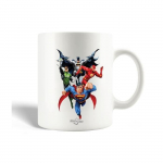 Mug en C&eacute;ramique Superman Gris Rouge Bleu Et Vert