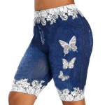 Treeningp&uuml;ksid Liblikad tagumikku t&otilde;stvad naiste p&otilde;lvepikkused Liibuvad l&uuml;hikesed p&uuml;ksid igap&auml;evaseks kandmiseks L tumesinine v&auml;rv