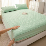 Tr&uuml;kitud madratsikate Veekindel tepitud kattemadrats Kaitse Reguleeritavad voodikatted Paigaldatud voodilinad Antibakteriaalne voodikate 2xPillowcase NOSHEET