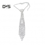 Tutt ripats lips kaelakee reguleeritav s&auml;delev rhinestone Choker kaelakee pidu ballile kaelakee ehteid kingitus A