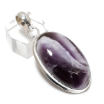 Natural Chevron Amethyst Handmade 925 Sterling Silver Jewelry Pendant 1.97 o4e64