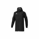 Adidas Ult19 Parka K&otilde;rge kaelusega Jalgpalli Spordijakk Meeste &Uuml;ler&otilde;ivad Must DM1745 M
