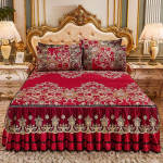 Suvine voodi seelik Ice Silk kolmeosaline suvise magamismati komplekt, konditsioneer, pehme iste, pestav tepitud voodikatte matt 1.5x2.0m 3pcs