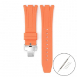 Fluoro kummist rihm Audemars Piguet Royal Oak 15400 15500 26331 Butterfly Pandlaga Meeste Pehme FKM Vahetage kellarihm AP jaoks 26mm 26mm