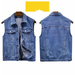 Meeste teksariidest varrukateta vest vabaaja vintage suurte suurustega vestid L