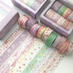 10 tk/karbis must kuldne Washi teip Vintage Galaxy maalriteip Armas dekoratiivne kleeplint Kleebis Scrapbooking p&auml;eviku kirjatarbed