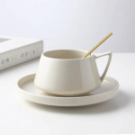 Net Red Simple Coffee Cup Emerald Kruus V&auml;ike peen kiirtassi ja alustassiga p&auml;rastl&otilde;unatee komplekt V&auml;rske 220ml