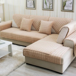 Diivanipadi pl&uuml;&uuml;s talvine paks libisemiskindel diivanipadi diivani r&auml;tik flanellpadi universaalne diivani kaunistus kate 90x240cm khaki