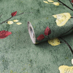 PVC-pulgatapeet eemaldatav rohelised lilled akvarell-leht isekleepuvad seinakleebised kapi teleri seinakaunistuse taustapildid 0.45&times;1M