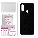 apgo Protective Skin Sticker for the back compatible with Oppo A31, Wrap Film, Foil, Vinyl - Pattern Matte Black