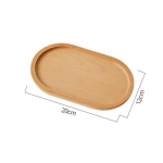 WIKHOSTAR Puidust magustoidutaldrik lauan&otilde;ud T&auml;ispuidust &uuml;mmargune magustoidutaldrik Jaapani stiilis puidust kandik suupistetaldrik Kuivatatud puuviljataldriku teealus helepruun v&auml;rv