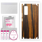 apgo Protective Skin Sticker for the back+sides compatible with Vivo Y31 2021, Full Wrap Film, Foil, Vinyl - Pattern Tigerwood