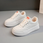 W5516 Uued spordijalatsid kevad-suveks valged kingad lihtsad ja hingavad platvormi k&otilde;rgust suurendavad vabaaja rulakingad &otilde;pilastele 40