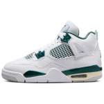 Air Jordan 4 Retro GS Oks&uuml;deeritud roheline Laste tossud Valge Neutraalhall FQ8213-103 35.5