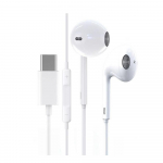 C-t&uuml;&uuml;pi juhtmega k&otilde;rvaklapid iPhone 15 Pro Max k&otilde;rvaklappidele koos mikrofoniga Sumsung Onepuls Xiaomi Redmi Huawei USB C muusika k&otilde;rvaklappidele valge