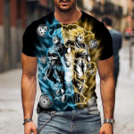 Dragon Ball Suvemood 3D-tr&uuml;kiga T-s&auml;rgid meestele Vabaaja O-kaelusega L&uuml;hikeste varrukatega &Uuml;lem&otilde;&otilde;dulised T-s&auml;rgid T&auml;navamood Anime Vabad Topid M