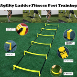 Fitness Agility Redeli kandekott jalat&ouml;&ouml;redeliga 6 pulgaga kombineeritud agility koonused One Size kollane