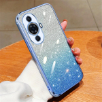 Gradient Sillerduse Kattega L&auml;bipaistev Telefoni&uuml;mbris Huawei Nova 12 11 10 9 8 7 6 5 Pro 7i 9Z 5T SE Y61 Y91 Y70 Y90 Y7A Y6P jaoks, Pehme Kate For Nova Y70 Plus roosa