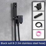 WC bideesegisti vasest k&auml;eshoitav tualettpihusti komplekt k&otilde;rgsurvepihusti h&uuml;gieeniline du&scaron;&scaron; Vannitoa puhastustarvikud G1/2