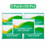 50 TK &uuml;hekordselt kasutatav tualettruumi istme kate kaasaskantav reisik&auml;mping hotelli tualettruumi istmepadjad Lahustuv vesi Vannitoa WC matt paber