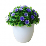 Kaasaskantavad lille-bonsai potikaunistused, kauakestvad valge