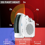 2000 W kaasaskantav elektriline ventilaatork&uuml;tteseade Isiklik ruum Elektriline &otilde;husoojendi ventilaator soojem talv Kodukontor lauaarvuti elektrik&uuml;te 1.2m