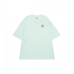 Jordan Flight Essential &Uuml;hev&auml;rviline Logo &Uuml;mmarguse Kaelusega Vabaaja Pullover L&otilde;tv L&uuml;hikeste Varrukatega Tilgu&otilde;laga T-s&auml;rk Meeste Pealisr&otilde;ivad Heleroheline DZ0605-394 XL