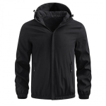 Kevade ja S&uuml;gise Uus Vabaaja &Otilde;huke Jakk Meeste Kapuutsiga Mantel V&auml;lisriiete Trenchcoat Meeste Mood M black