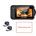 3-tolline mootorratta armatuurkaamera DVR veekindel esi- ja tagakaamera videosalvesti DVR Black Night Vision Box 【1】Without Card must