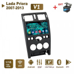 Android Auto raadio stereo Lada Priora 2007-2013 jaoks GPS-navigatsiooniga 2DIN 4-tuumaline multimeediam&auml;ngija 1+16GB Autoradio 1+16GB