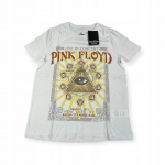 Koszulka T-shirt damski okrągły dekolt Pink Floyd S