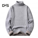 S&uuml;gistalvine meeste kaelusega kampsun, pikkade varrukatega &uuml;hev&auml;rviline Slim Fit fliisvooder, paksendatud kudumistopsid džemprid 3XL