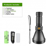 Professionaalseim sukeldumise taskulamp XHP90 sukeldumislamp IPX8 veekindel veealune valgustus, 300 m sukeldumislatern Kit B