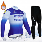 QUICK STEP 2024 Uus meeste talvine rattakost&uuml;&uuml;m, v&auml;lifliisist pikkade varrukatega maastikurattariided, v&auml;liratta&uuml;likonna komplekt 4XL