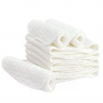 10 tk beebim&auml;hkmed pestavad korduvkasutatavad riidest m&auml;hkmepadjad 5-kihilised padjad beebidele, 100% puuvillast keskkonnas&otilde;bralik m&auml;he valge