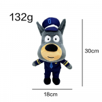 25CM Sheriff Labrador Plush m&auml;nguasi Anime koer Wolf Security Sergeant Labrador Plushie nukud T&auml;idisega figuur Plushe lastele J&otilde;ulukingid
