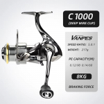 Vanpes seeria roostevaba ja sile laager 5.0:1 p&uuml;&uuml;girulli t&otilde;mbes&uuml;steem 8 kg Max Power Spinning Wheel Fishing Coil VANPES-C1000