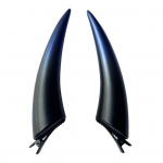 1 paar deemoni sarve kujuga juuksen&otilde;el, tume gooti stiilis Halloweeni juukseklamber, igap&auml;evane Cosplay peoteatri juuksen&otilde;el sinine