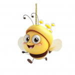 Bee dekoratiivne ripats akr&uuml;&uuml;list rippuv ornament jumalik v&auml;limus erksav&auml;rviline kerge j&otilde;ulupuu ripatsi v&otilde;lu 1