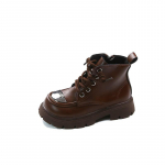 Retromood uued lastesaapad sametised soojad t&uuml;drukud pehme tallaga l&uuml;hikesed saapad puuvillased kingad 26 yards inner length 15.5cm tumepruun v&auml;rv